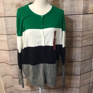 NWT Colorblock cardigan